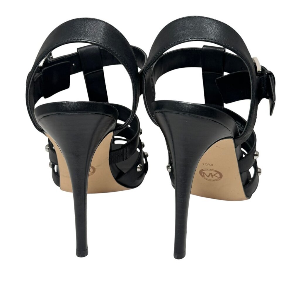 Michael Kors Women's Jagger Studded Stiletto Sandals, Black size 10 NEW $185 - Picture 6 of 7